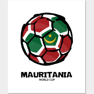 Mauritania Football Country Flag Posters and Art